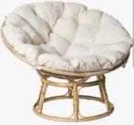 Comfortabele Papasan Stoel met Zachte Kussen, Huis en Inrichting, Stoelen, Ophalen, Wit, Bohemian, Zo goed als nieuw