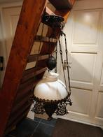 Antieke Hangolielamp met Opaline Kap, Antiek en Kunst, Antiek | Lampen, Ophalen