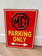 Wand of gevelbord MG parking only, Verzenden, Zo goed als nieuw, Reclamebord