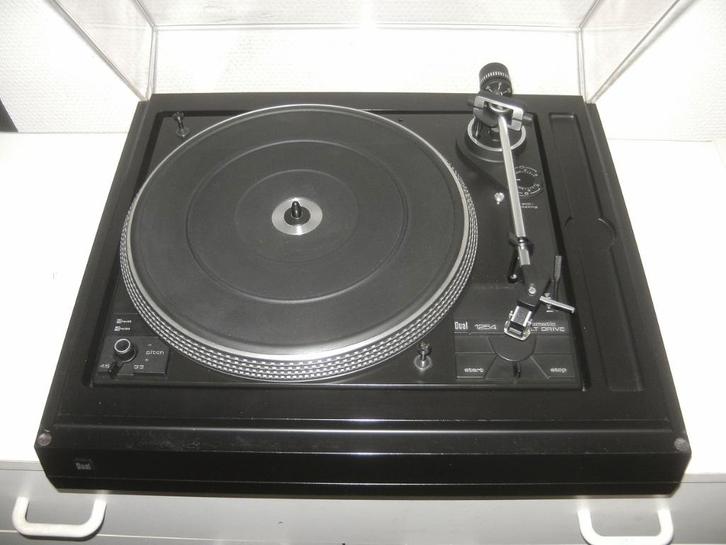 Dual platenspeler type 1254, Audio, Tv en Foto, Platenspelers, Gebruikt, Platenspeler, Dual, Pitch-regelaar, Automatisch, Ophalen
