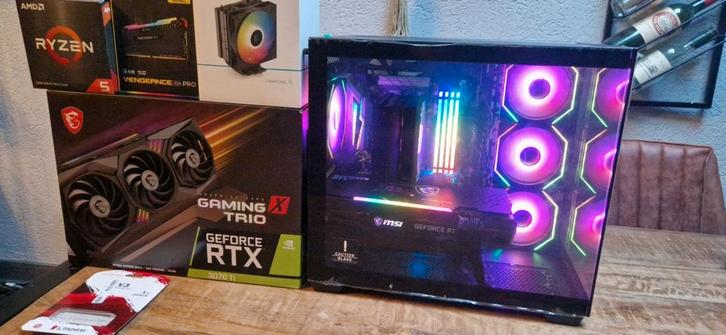 🚀GamePC | Ryzen 5 5600X | RTX 3070Ti | 32GB RGB | 1TB SSD🚀, Computers en Software, Desktop Pc's, Zo goed als nieuw, 4 Ghz of meer