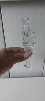 Kurk van glas in vorm van poes (  ook wat kristal ) dop fles, Antiek en Kunst, Antiek | Glas en Kristal, Ophalen of Verzenden