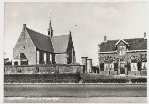 Ansichtkaart Oegstgeest, Groene of Willibrordkerk, Verzamelen, Ansichtkaarten | Nederland, Ongelopen, Zuid-Holland, Verzenden