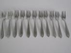 20 RVS puntfilet taartvorkje 12 cm inoxa gebaksvork ook p st, Ophalen of Verzenden