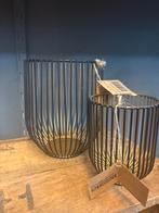 Windlicht Set Goud & Zwart Metaal, Zwart, Nieuw, Ophalen of Verzenden, Metaal