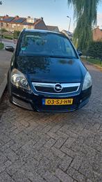 Opel Zafira 1.6 2006 Zwart 7 personen, Auto's, Opel, Voorwielaandrijving, Stof, 74 €/maand, 4 cilinders