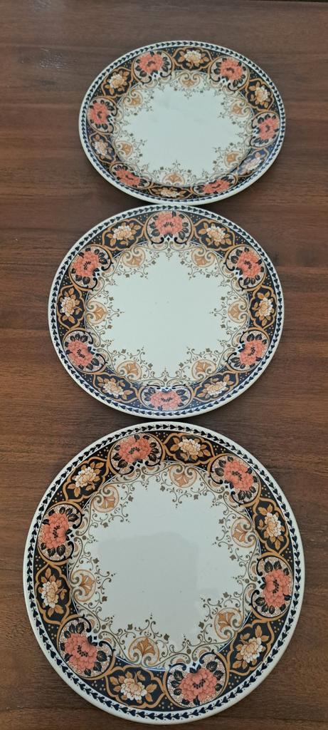 Vintage Chatsworth Myott Meakin Borden Set van 3, Antiek en Kunst, Antiek | Servies los, Ophalen of Verzenden