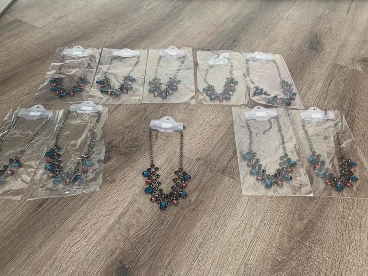 Partij 10 stuks mooie kettingen K104, Sieraden, Tassen en Uiterlijk, Kettingen, Nieuw, Overige materialen, Overige kleuren, Ophalen of Verzenden