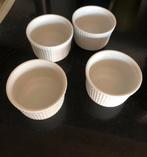 Soufflé schaaltjes crême brûlée ovenschaaltjes Siaki 4 stuks, Huis en Inrichting, Ophalen of Verzenden, Zo goed als nieuw, Overige stijlen