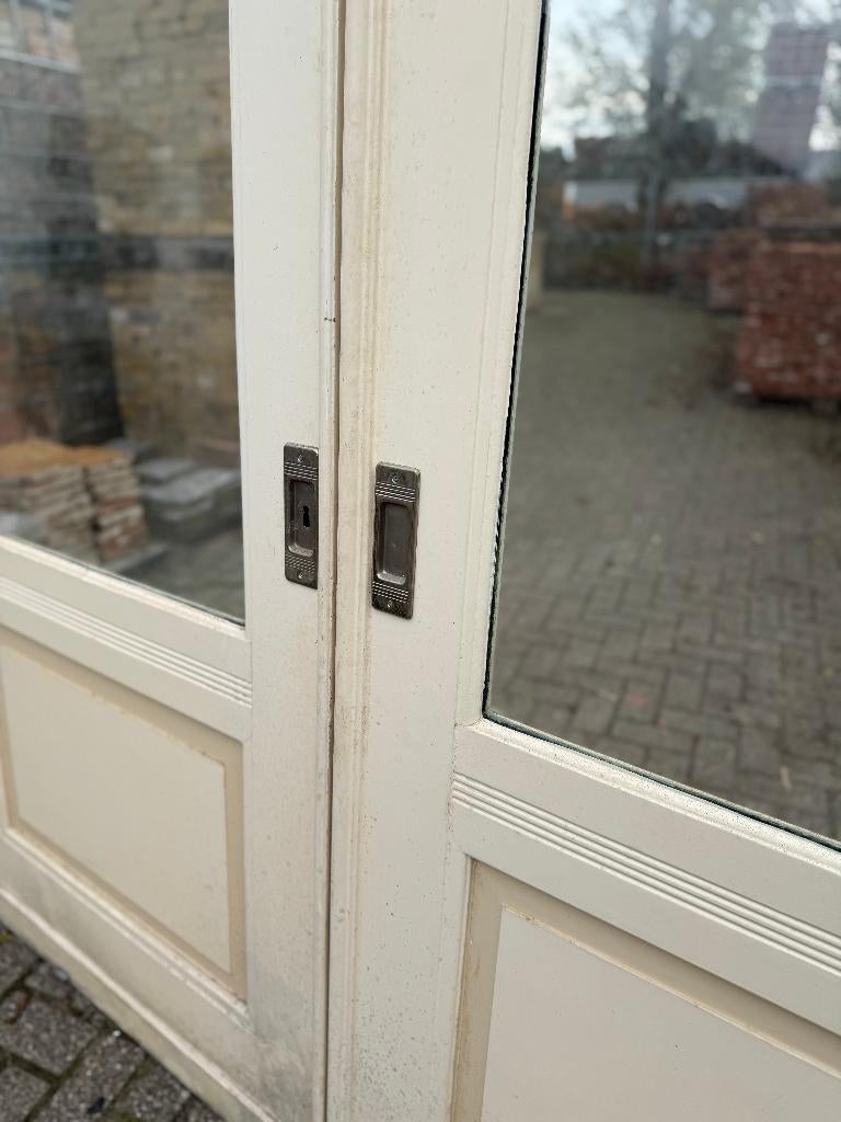 Set schuif / en-suite deuren met glas 223x194cm., Ophalen of Verzenden