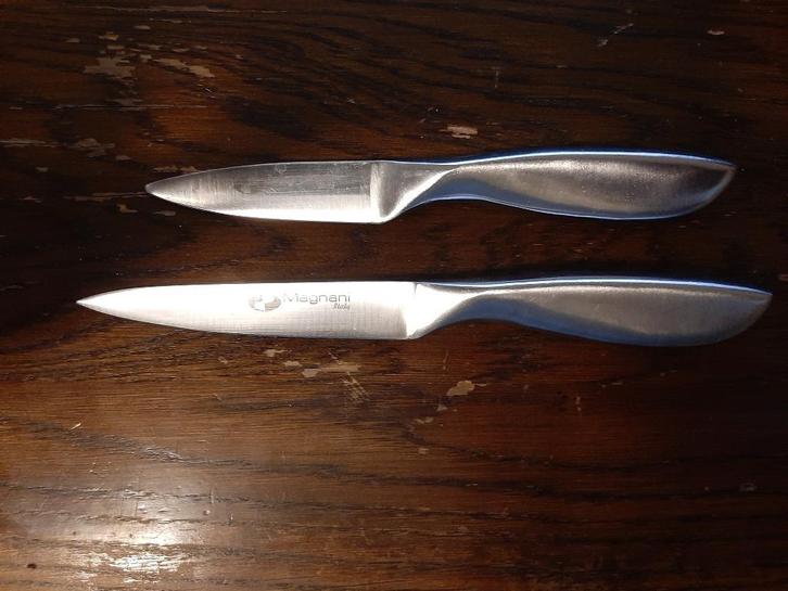 🔪2e hands: 4 messen - Schilmes, Taartmes, etcetera🏷️€2,50-, Huis en Inrichting, Keuken | Keukenbenodigdheden, Gebruikt, Ophalen of Verzenden