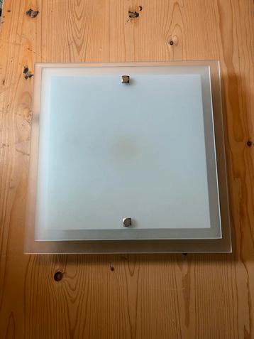 Glazen Vierkante Plafondlamp beschikbaar voor biedingen