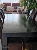 Mahonie Eettafel + Stoelen (8-10 pers), Ophalen of Verzenden