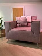 Oudroze Stoel / Loveseat, Huis en Inrichting, Ophalen, Gebruikt, Stof, 75 tot 100 cm