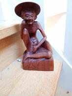 Balinees houten beeld, 26 cm, art deco , 1200 gram, Antiek en Kunst, Kunst | Niet-Westerse kunst, Ophalen