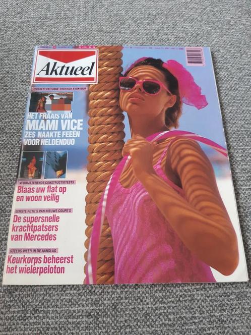 17.Aktueel 1987. Miami Vice. Diane Keaton. Michael Caine. Th, Verzamelen, Tijdschriften, Kranten en Knipsels, Tijdschrift, 1980 tot heden