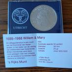 50 Gulden Zilver 1988, Koningin Beatrix, Zilver, Ophalen of Verzenden, Losse munt