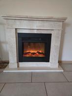 Elektrische Inbouwhaard met Schouw, Huis en Inrichting, Haarden, Ophalen, Zo goed als nieuw, Inbouwhaard, Elektrische haard