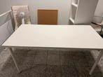 Ikea Wit Bureau, Huis en Inrichting, Bureaus, Ophalen of Verzenden, In hoogte verstelbaar, Gebruikt, Bureau