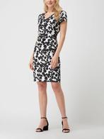 Vera Mont Cocktailjurk wit met all-over patroon in zwart, Wit, Maat 42/44 (L), Ophalen of Verzenden, Zo goed als nieuw