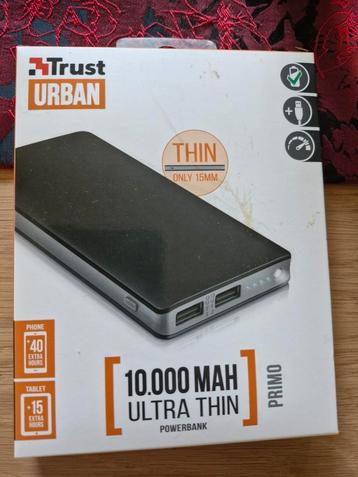 Trust Urban Primo 10.000 mAh Ultra Thin Powerbank beschikbaar voor biedingen