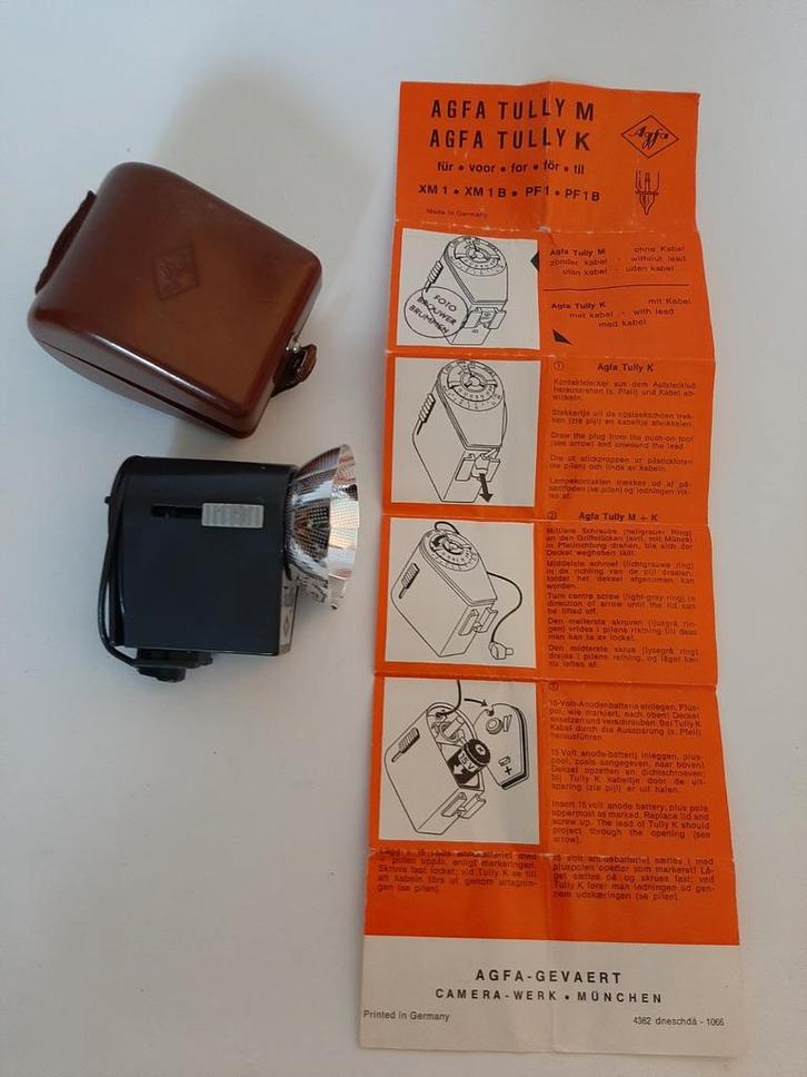 Agfa Tully K Flitser - Analoge Fotografie, Audio, Tv en Foto, Fotografie | Flitsers, Gebruikt, Overige merken, Ophalen of Verzenden