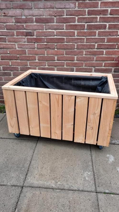 Op maat gemaakte Douglas plantenbakken/bloembakken, Tuin en Terras, Bloembakken en Plantenbakken, Nieuw, Hout, Balkon, Tuin, 100 cm of meer