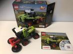 lego technics 42102  mini claas xerion - met boekje en doos, Ophalen of Verzenden, Zo goed als nieuw, Complete set, Lego