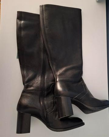 Supermooie hoge zwart lederen laarzen Mjus maat 41 beschikbaar voor biedingen
