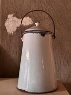 Emaille melkpot uit Frankrijk, Antiek en Kunst, Antiek | Emaille, Ophalen of Verzenden