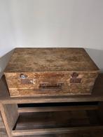 Oude kist-oude koffer-kist-brocante-landelijk-sober-vintage, Ophalen of Verzenden, Minder dan 50 cm