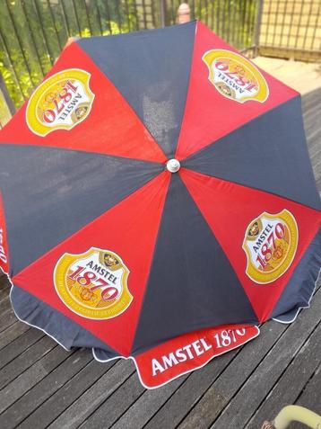 Amstel Bier 1870 parasol met onderstok in nette staat beschikbaar voor biedingen