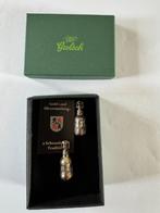 Grolsch manchetknopen verzilverd, Verzamelen, Ophalen, Nieuw, Overige typen, Grolsch
