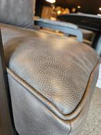 Fauteuil Lazio soepel rundleer passe-partout opruiming, Huis en Inrichting, Fauteuils, Ophalen of Verzenden, Nieuw, Metaal
