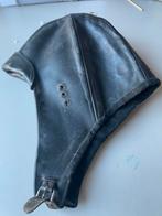Vintage Leren Rijmuts / Tankhelm M35, Ophalen of Verzenden, Gebruikt