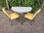 Bel Air muur diner tafel + 2 stoelen retro fifties sixties, Ophalen, Zo goed als nieuw, Amerikaanse fifties sixties retro, Twee