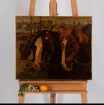 Schilderij olieverf Cor Noltee, 60x50 cm, geen lijst, Antiek en Kunst, Ophalen of Verzenden