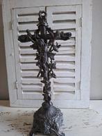 Oud Kruisbeeld 33x15 cm, Christus aan het kruis, Jezus beeld, Antiek en Kunst, Ophalen of Verzenden