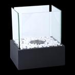 Rechthoekige bio ethanol design tafelhaard 24 x 20 cm, Ophalen of Verzenden, Nieuw, Vrijstaande haard, Overige soorten