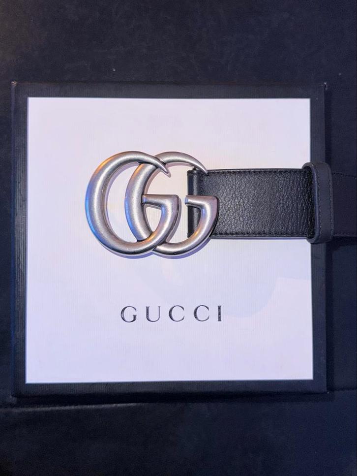 Gucci Riem - Zo Goed Als Nieuw!, Kleding | Heren, Riemen en Ceinturen, Zo goed als nieuw, Riem of Ceintuur, 95 tot 105 cm, Zwart
