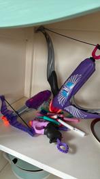 Nerf pistool kruisboog schiet spel pijltjes 3x, Ophalen of Verzenden, Gebruikt