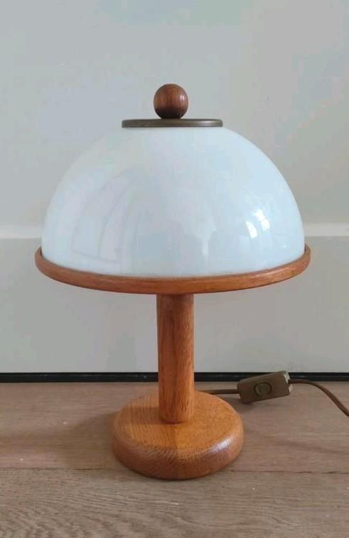 Steinhauer Mushroom Tafellamp vintage lamp paddestoel eiken, Huis en Inrichting, Lampen | Tafellampen, Gebruikt, Minder dan 50 cm