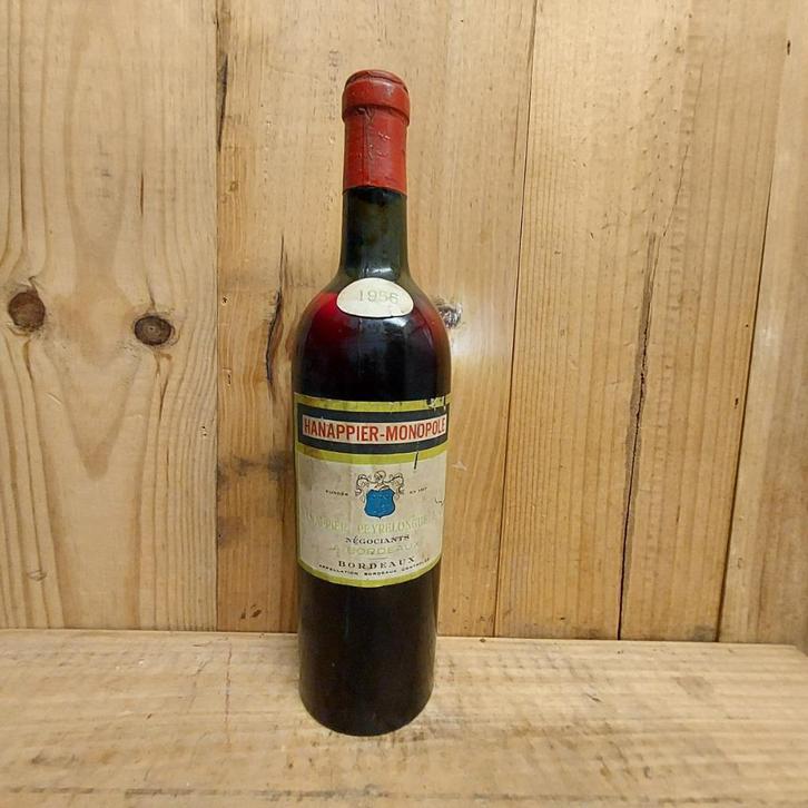 70 JAAR * BORDEAUX 1955 * Fantastische vulstand, Verzamelen, Wijnen, Zo goed als nieuw, Rode wijn, Frankrijk, Ophalen of Verzenden