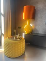 Colmore poef - luxe velvet, Huis en Inrichting, Ophalen of Verzenden, Zo goed als nieuw, Rond, Minder dan 50 cm