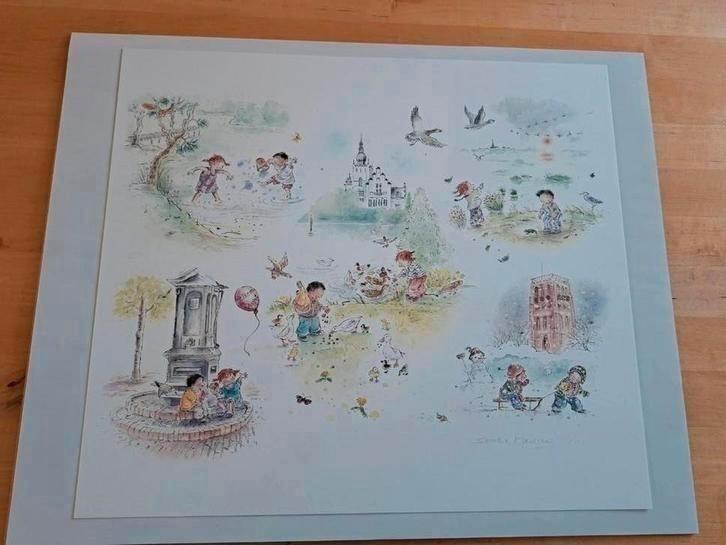 Mooie druk van Sandra Klassen  Welkom in Vught, Antiek en Kunst, Kunst | Tekeningen en Foto's, Ophalen