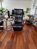 Prominent Relax stoel Black Leer, Huis en Inrichting, Fauteuils, Ophalen, Gebruikt, Minder dan 75 cm, Leer