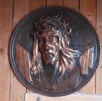 Religie afbeelding jezus koperen plaat, Antiek en Kunst, Ophalen of Verzenden