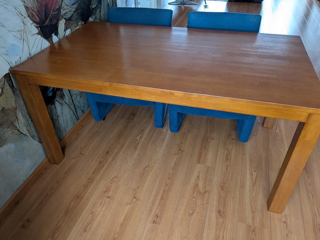 Houten tafel, Huis en Inrichting, Tafels | Eettafels, Ophalen, Gebruikt, 50 tot 100 cm, 150 tot 200 cm