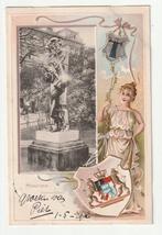 München Duitsland schitterende reliëfkaart 1902, Verzenden, Voor 1920, Gelopen, Duitsland