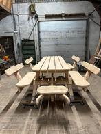 Eiken Picknicktafel 9 persoons - Hulsen, Tuin en Terras, Ophalen, Nieuw, Rechthoekig, Hout